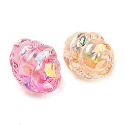 UV Plating Transparent Acrylic Beads&nbsp;MACR-D024-06