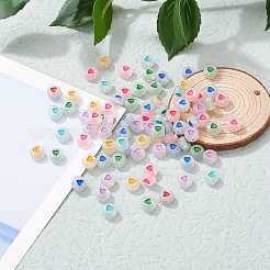 300Pcs Luminous Acrylic Beads&nbsp;MACR-YW0001-38