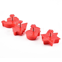 Christmas Themed Plastic Plastic Cookie Cutters&nbsp;BAKE-PW0007-023