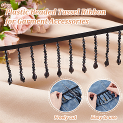 Acrylic & Polyester Lace Ribbon&nbsp;OCOR-WH0110-08A