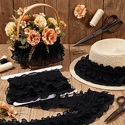 5Yards Polyester Lace Ribbon&nbsp;OCOR-PH0036-70A