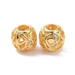 Brass Rhinestone European Beads&nbsp;KK-A179-07G