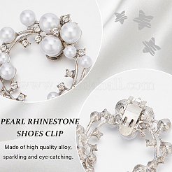 2Pcs Alloy Rhinestone Shoe Decorations&nbsp;FIND-GF0006-57