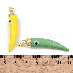 Handmade Evil Eye Lampwork Pendants&nbsp;LAMP-F031-01G