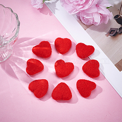 Heart Handmade Wool Felt Ornament Accessories&nbsp;AJEW-WH0348-575E