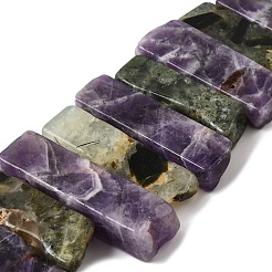 Natural Amethyst and Prehnite Beads Strands&nbsp;G-S386-D17
