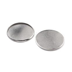 Non-Tarnish 316 Surgical Stainless Steel Cabochon Tray Settings&nbsp;STAS-I187-06B-P