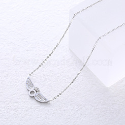 Diamond Pendant Necklace with Crystals&nbsp;MJ3071
