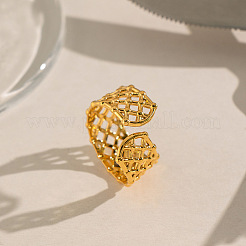 304 Stainless Steel Cuff Open Rings for Women&nbsp;DC3922