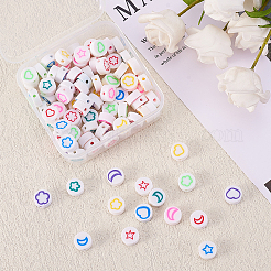 100Pcs Handmade Polymer Clay Beads&nbsp;CLAY-CJ0001-54