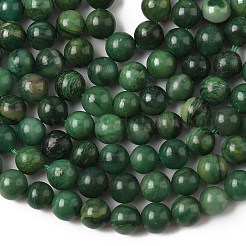 Natural West African Jade Round Beads Strands&nbsp;G-P075-03-6mm