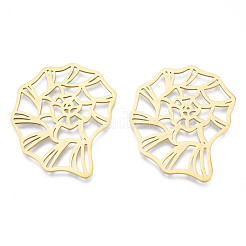 201 Stainless Steel Filigree Joiners Links&nbsp;STAS-N090-LA943-2