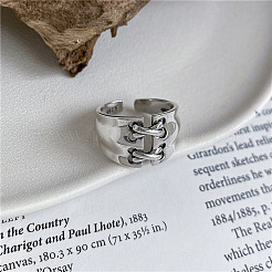 Cross 925 Sterling Silver Cuff Rings&nbsp;FS-WGEDF09-01