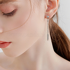 30Pcs Clear Cubic Zirconia Stud Earring Findings&nbsp;EJEW-BBC0006-06C