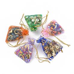 Heart Printed Organza Bags&nbsp;OP-R022-7x9-M