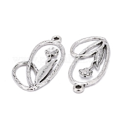 Tibetan Style Alloy Pendant&nbsp;TIBEP-EA11056YKG-AS-FF