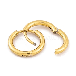 Ion Plating(IP) Round Ring 304 Stainless Steel Hoop Earrings for Women&nbsp;EJEW-G388-02A-G