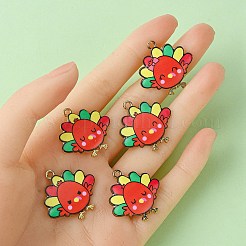 10Pcs 5 Style Cute Printed Alloy Pendants&nbsp;ENAM-YW0003-46B