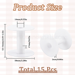 15Pcs Plastic Empty Spools for Wire&nbsp;TOOL-SC0001-56