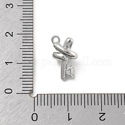 Brass Micro Pave Cubic Zirconia Pendants&nbsp;KK-D283-21P