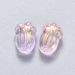 Transparent Spray Painted Glass Beads&nbsp;GLAA-S190-004A-03