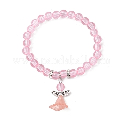 Transparent Plastic Beaded Stretch Bracelets for Children&nbsp;BJEW-JB11507-01
