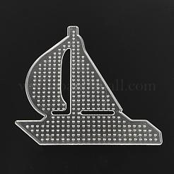Sailing Boat ABC Plastic Pegboards used for 5x5mm DIY Fuse Beads&nbsp;X-DIY-Q009-36