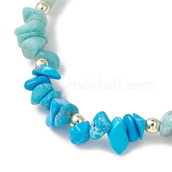 Natural & Synthetic Mixed Gemstone Chip Beads Stretch Bracelets for Women&nbsp;BJEW-JB13107