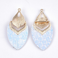PU Leather Big Pendants&nbsp;FIND-S299-43G