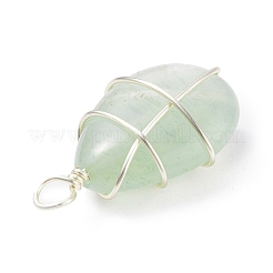 3Pcs 3 Styles Natural Gemstone Pendants&nbsp;PALLOY-JF01405
