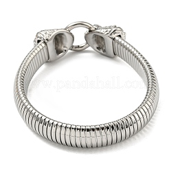 Tarnish Resistant 304 Stainless Steel Flat Snake Chain Bracelet&nbsp;BJEW-B076-04P