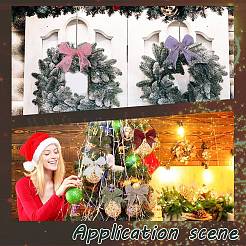 28Pcs 7 Colors Burlap Bowknot Ornament Accessories&nbsp;HJEW-AR00010