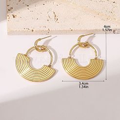 Alloy Dangle Stud Earrings&nbsp;FS-WG17D68-01