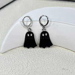 Alloy Enamel Hoop Earrings&nbsp;FS-WGEA648-03
