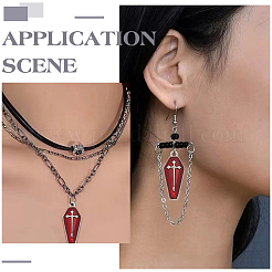 50Pcs Halloween Theme Alloy Enamel Pendants&nbsp;ENAM-ME0001-08