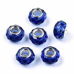 Transparent Resin European Beads&nbsp;RPDL-T003-003-B01