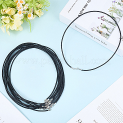 10Pcs 3mm Round Braided Leather Cords&nbsp;NCOR-CL0001-01B