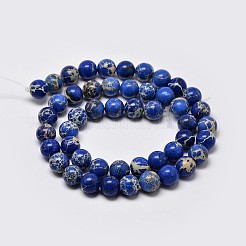 Natural Imperial Jasper Beads Strands&nbsp;X-G-I122-8mm-06