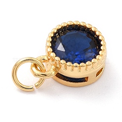 Real 18K Gold Plated Brass Inlaid Cubic Zirconia Charms&nbsp;ZIRC-L100-081G