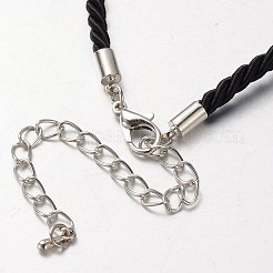 Nylon Cord Necklace Making&nbsp;MAK-J004-17C