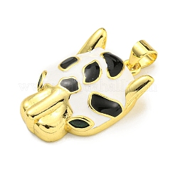 Real 18K Gold Plated Brass Pave Cubic Zirconia Pendants&nbsp;KK-K354-23G-01