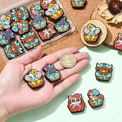 20Pcs 5 Styles Silicone Beads&nbsp;SIL-CJ0003-03
