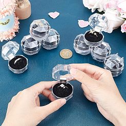 Transparent Plastic Ring Boxes&nbsp;LS-OBOX-CA0001-001A