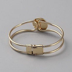 Brass Hinged Bangle Makings&nbsp;MAK-WH0011-13A-G