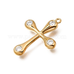 304 Stainless Steel Rhinestone Pendants&nbsp;STAS-E531-09G