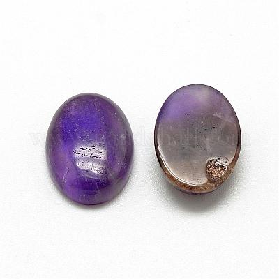 Natural Amethyst Cabochons&nbsp;G-R415-8x10-30-1