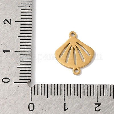 304 Stainless Steel Connector Charms&nbsp;STAS-U010-03G-1