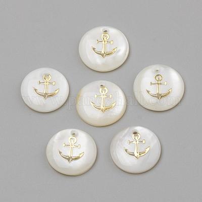 Freshwater Shell Pendants&nbsp;SHEL-Q010-006G-1