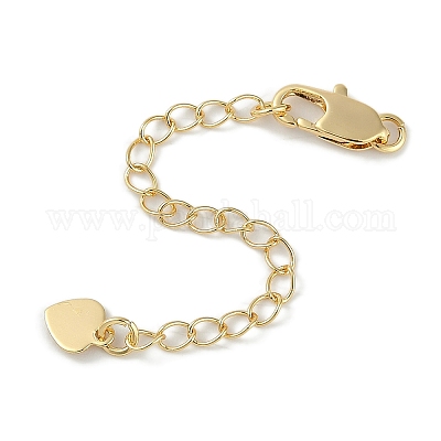 Brass Ends with Chains&nbsp;KK-P283-35G-1