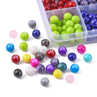Baking Paint Glass Beads&nbsp;DGLA-Q026-02-1